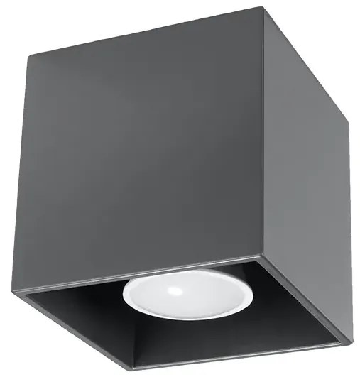 Kwadratowy plafon kostka antracyt - EX537-Lenobri