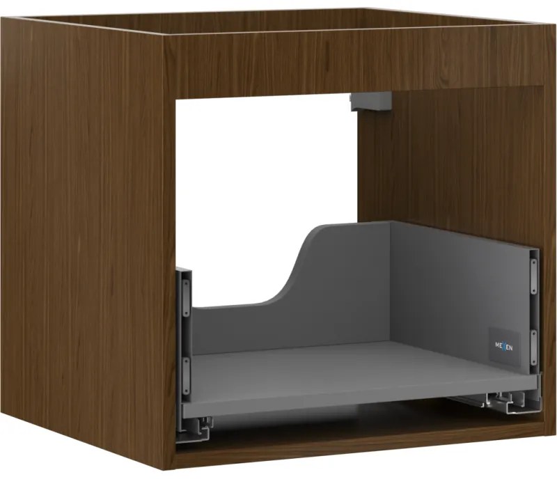 Mexen Box-A korpus szafki podumywalkowej 50 cm, 1 szuflada, orzech - 91AX0-0500-470-1-86