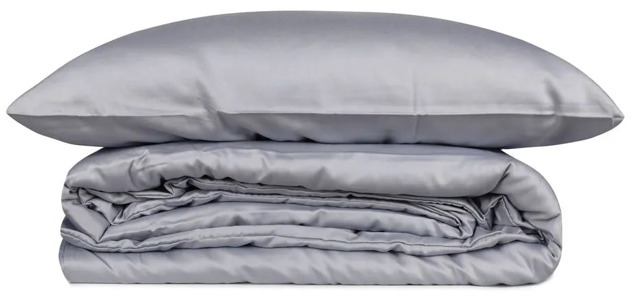 Szara pościel dwuosobowa z satyny bawełnianej 240x220 cm Elegant – Mijolnir