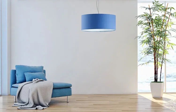 Okrągły żyrandol z abażurem 40 cm - EX842-Flos - wybór kolorów