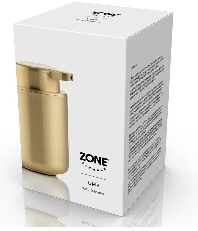Dozownik do mydła ze stali nierdzewnej w kolorze mosiądzu 250 ml Ume Brass – Zone
