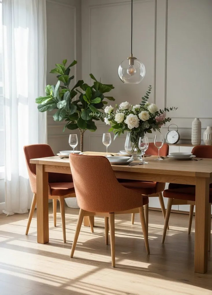 Cynamonowe tapicerowane krzesło obrotowe P5-T21