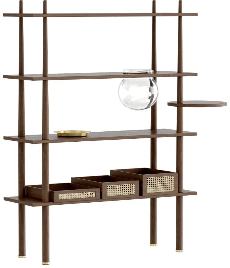 Brązowy element do modułowych regałów w dekorze dębu 35x18 cm Stories – UMAGE