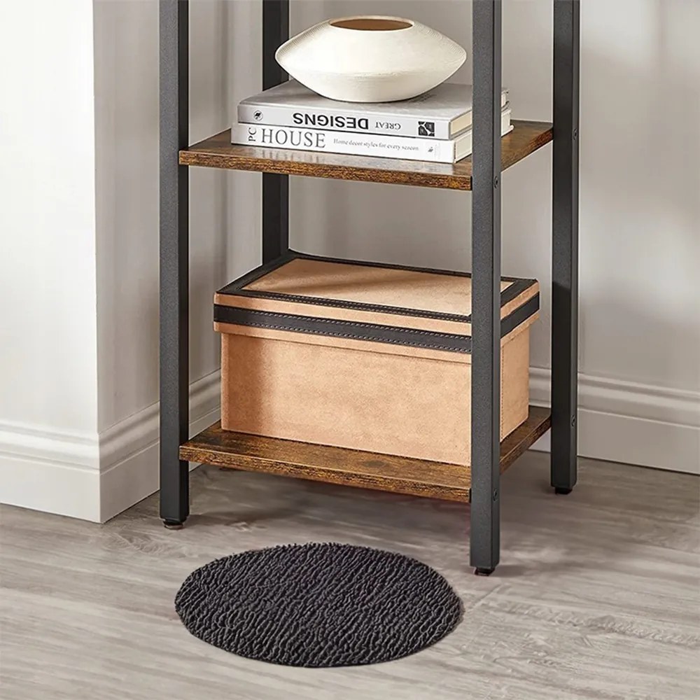 Wąski regał w industrialnym stylu loft - 40x30x187,5 cm, metalowa rama