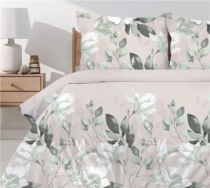 Pościel Bawełniana Greno Premium Zoi 200x220 Beżowa GRENO