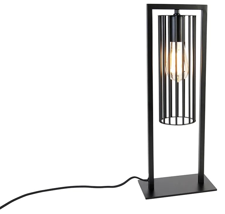 Inteligentna nowoczesna lampa stołowa czarna z Wifi ST64 - Balenco Wazo