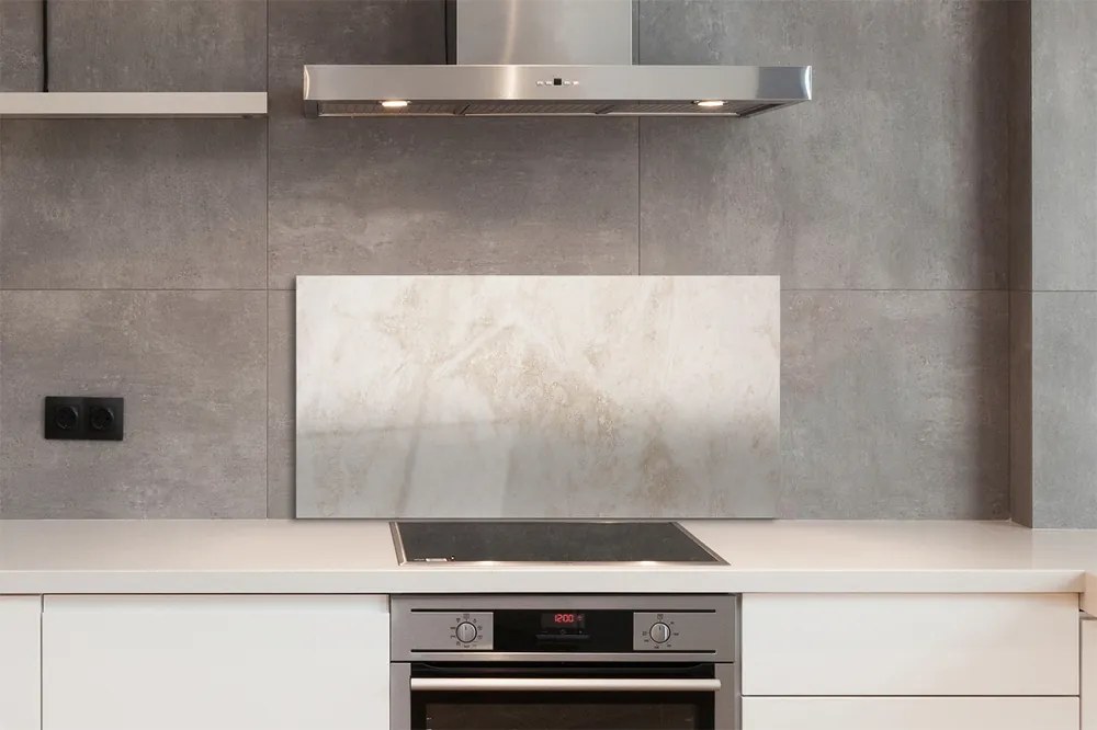 Szkło do Kuchni na Ścianę Struktura Szarego Betonu