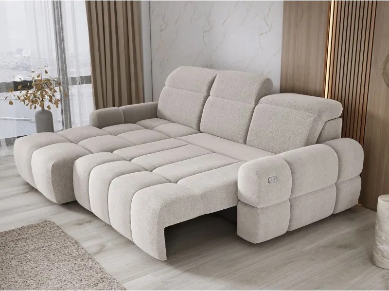 Narożnik MATEO S Wolnostojący Lewostronny Tkanina Memphis 01 kolor Beżowy WERSAL