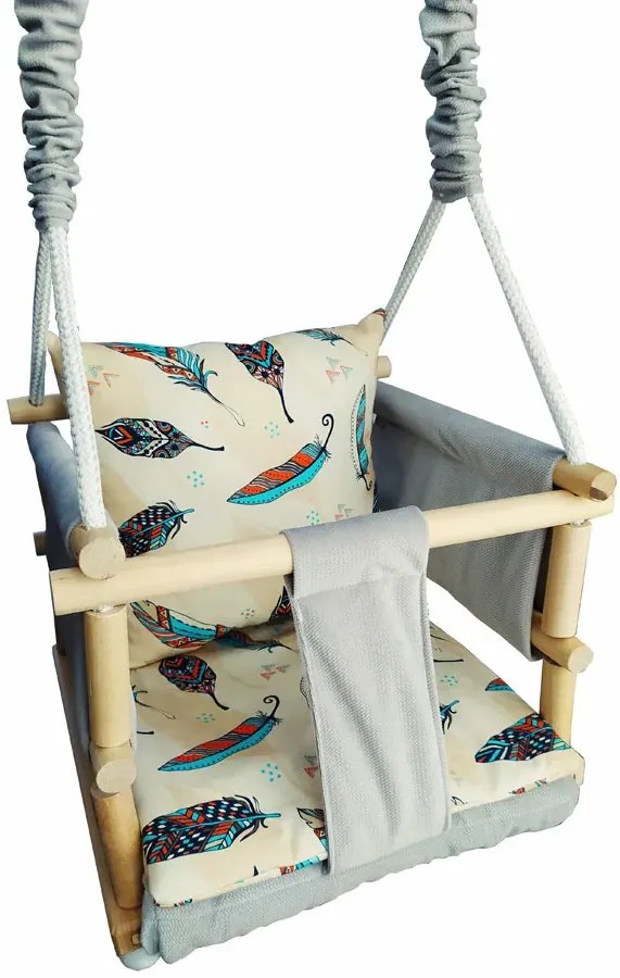 Kubełkowa huśtawka dla dzieci 6 wzorów A6-H95