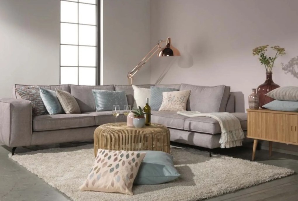 PROMOCJA Dekoracyjna poszewka na poduszkę SAMLA 40x60 cm, miętowy II. jakość