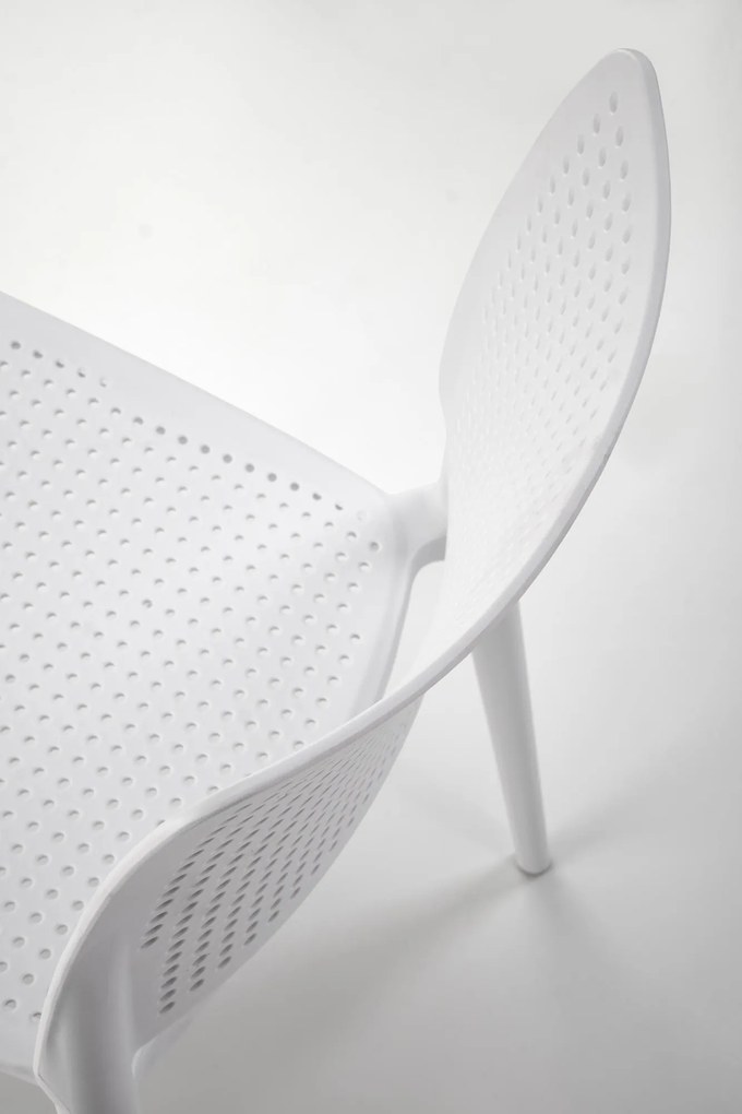 Krzesło sztaplowane białe z polipropylenu K514