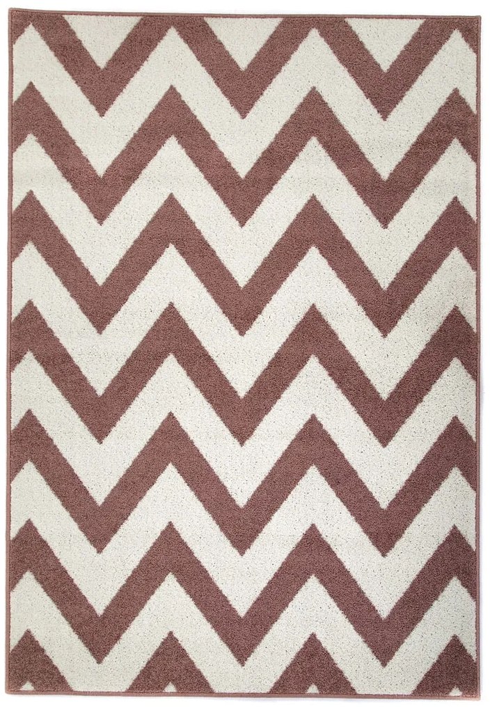 Dywan Lotto Zygzak Różowy 160 cm x 235 cm