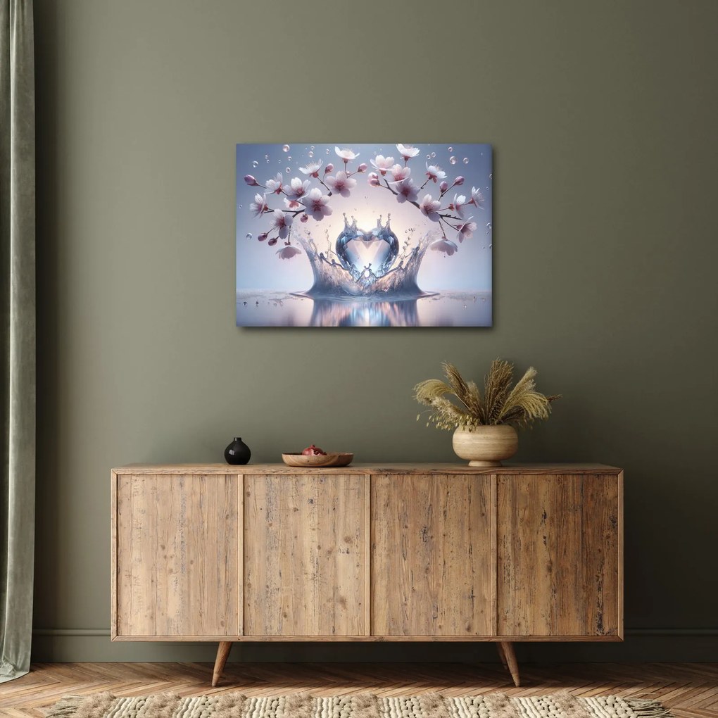 Obraz - Diamentowe serce (70x50 cm)