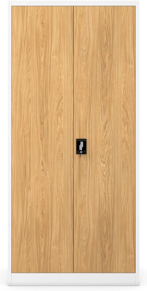 JAN H (195) cabinet white RAL9003 golden oak H1950*W900*D400