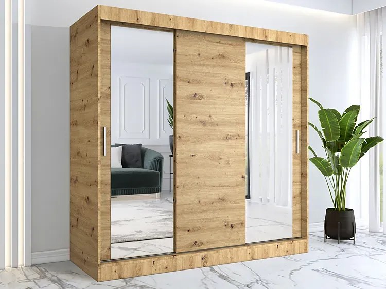 Szafa Przesuwna Dąb Artisan 200 Cm E0-Z60