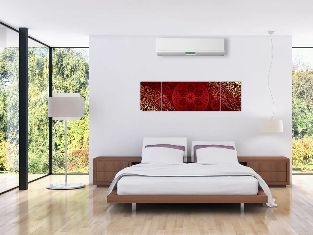 Obraz - Złote mandale (170x50 cm)