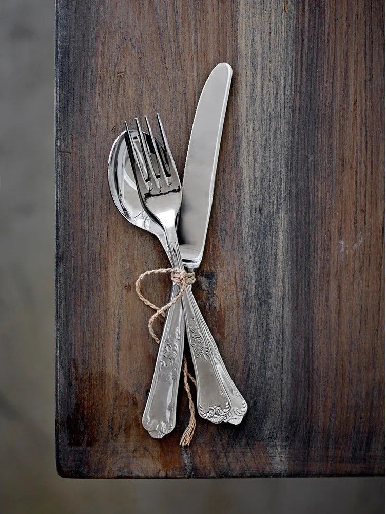 Sztućce ze stali nierdzewnej w kolorze srebra 16 szt. Tilly – Bloomingville