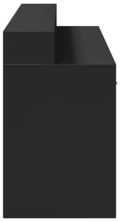 Biurko podświetlane 160 cm czarny Z6-A15