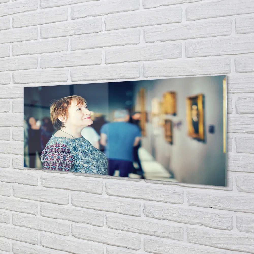 Szklany Panel Grupa Ludzi