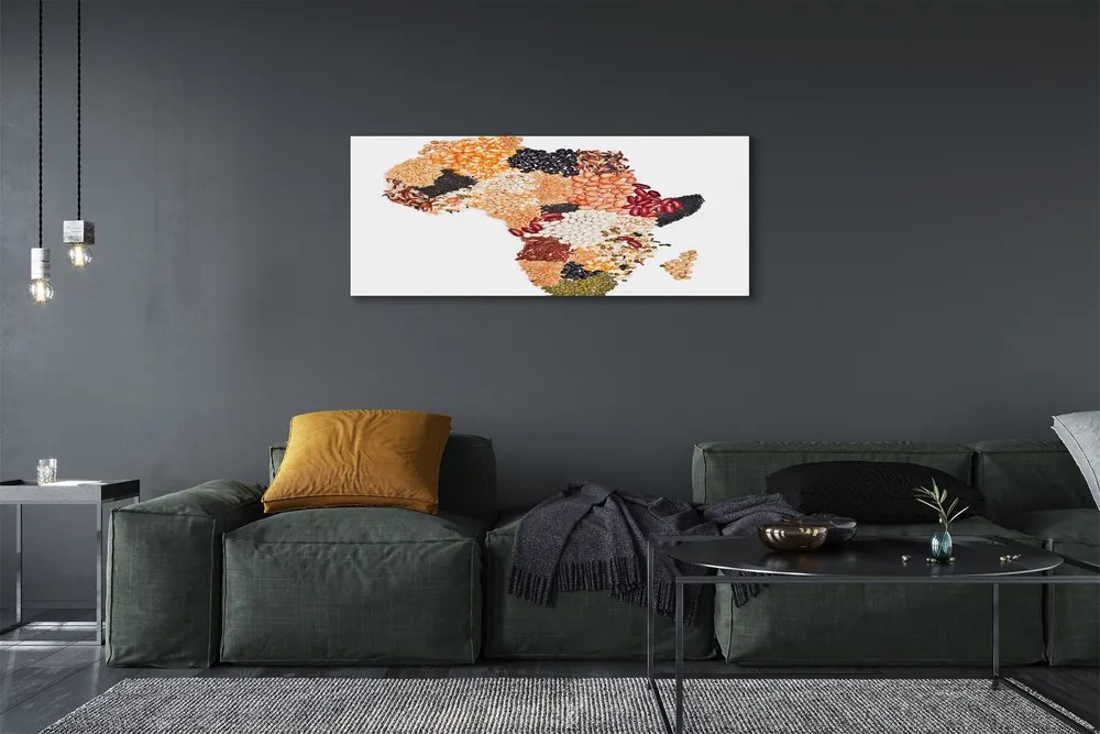 Duży obraz na płótnie Mapa z Przyprawami