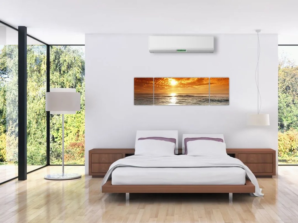 Obraz zachód słońca na Korsyce (170x50 cm)
