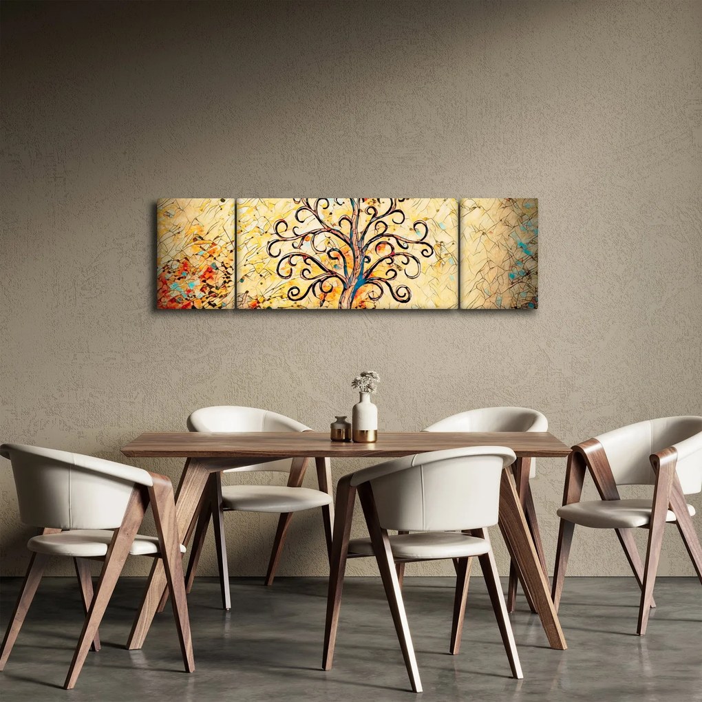 Obraz - Mozaika drzewo życia (170x50 cm)