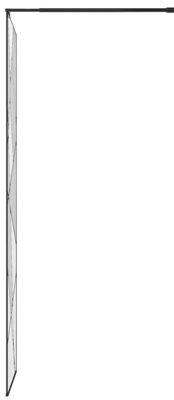 Ścianka prysznicowa z sitodrukiem do kabiny walk-in - Czarny mat - 100 x 200 cm - TRISEO