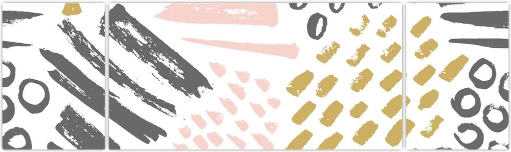 Obraz - Uderzenia abstrakcyjne (170x50 cm)