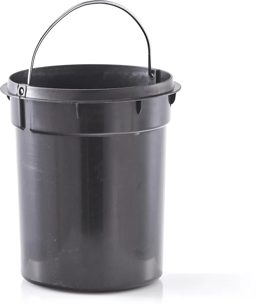 Kosz łazienkowy z metalu i bambusa, Ø 16,8 cm