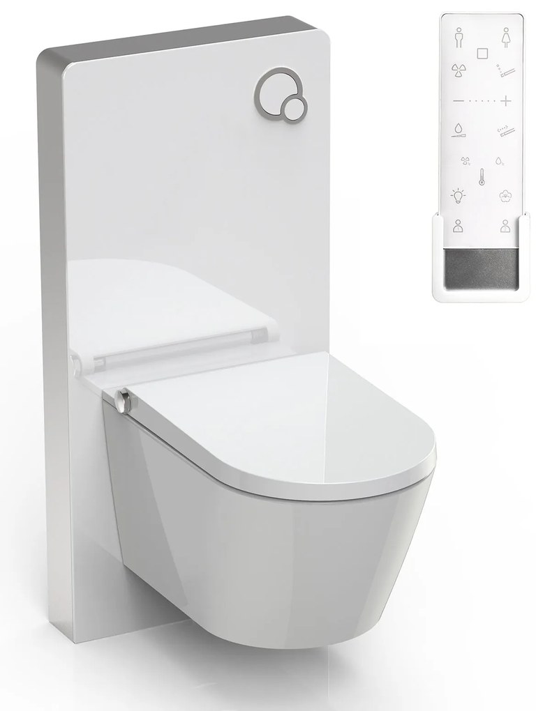 Kompletny zestaw WC 8: Toaleta myjąca PRO+ 1102Moduł sanitarny 805 biały