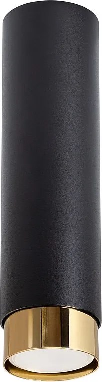Lampa Sufitowa Nowoczesny Nero, Stal - 1 Źródło - L.6 X H.22.5 Cm - Czarny/Złoty
