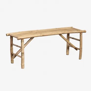 Dekoracyjna Ławka Bambusowa Feliu 120 Cm Bambus - Sklum