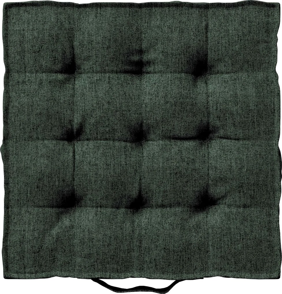 Poduszka na krzesło Kuba kolor zielony tkanina strukturalna