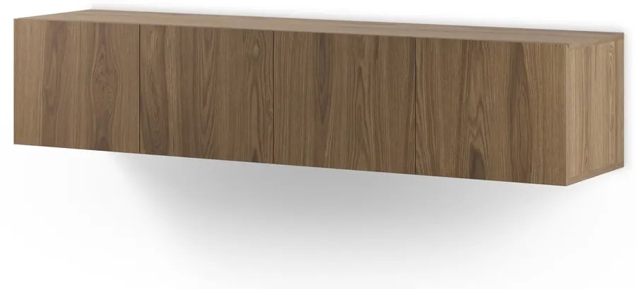 Szafka pod TV w dekorze dębu w naturalnym kolorze 180x38x35 cm Daroca – Marckeric