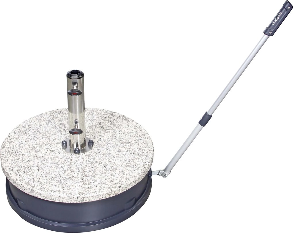 Doppler Ekspert 45kg  Łatwe przenoszenie - mobilny granitowy stojak na parasol