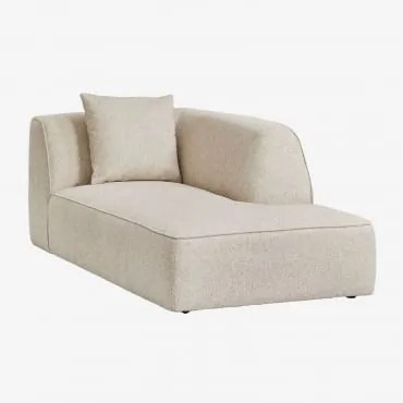 Moduł Chaise Longue Prawy Do Modułowej Sofy Tapicerowanej Cardea Bukla Kremowy Beż - Sklum
