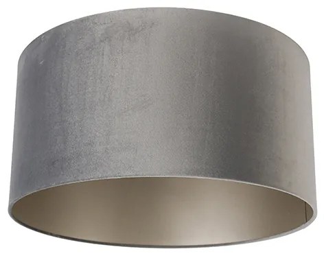 Abażur z weluru szary 50/50/25