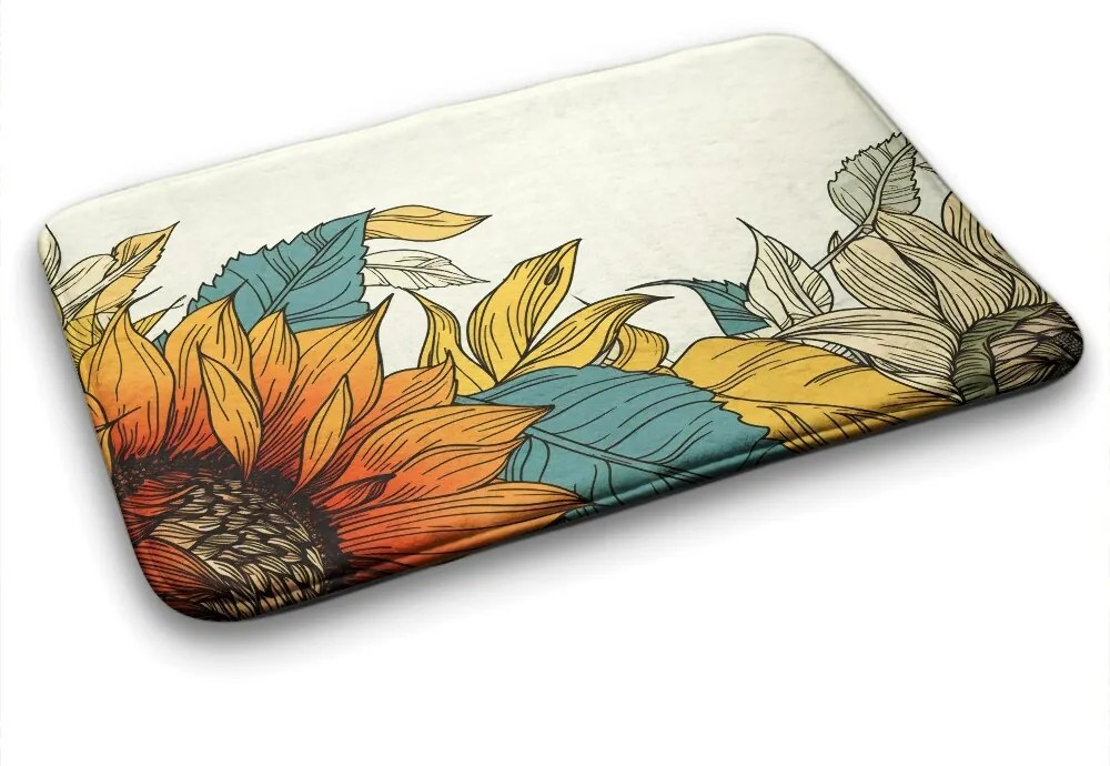 Dywanik łazienkowy antypoślizgowy Dywanik łazienkowy antypoślizgowy Kwiat Słonecznika