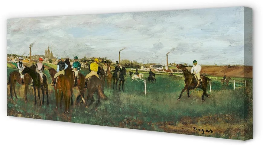 Zdjęcie na płótnie Wyścigi konne - Edgar Degas
