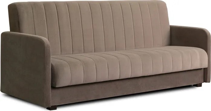 Sofa z Funkcją Spania PORTO Wersalka Rozkładana Dwuosobowa Beżowa Nowoczesna do Salonu