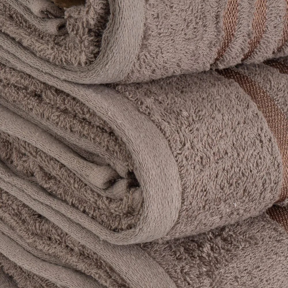 Brązowy bawełniany ręcznik frotte 50x100 cm Simple – Casa Selección