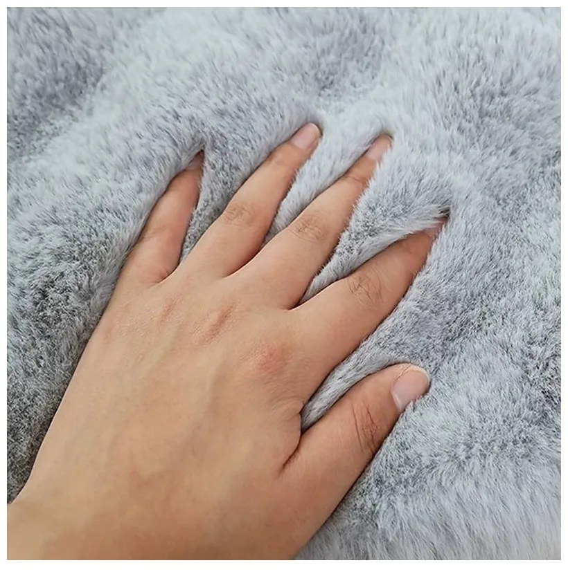 Jasnoszary okrągły dywan odpowiedni do prania ø 100 cm Bubble Grey – Mila Home
