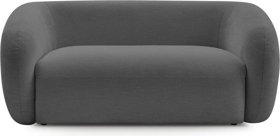 Ciemnoszara sofa z tkaniny szenilowej 160 cm Celine – Bobochic Paris