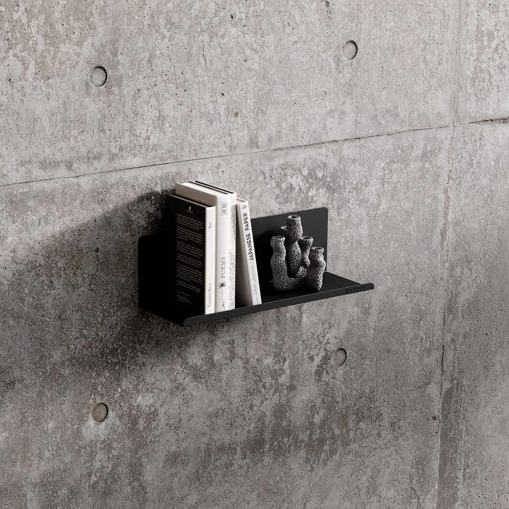 Półka wisząca JOANNE 400 mm, czarna