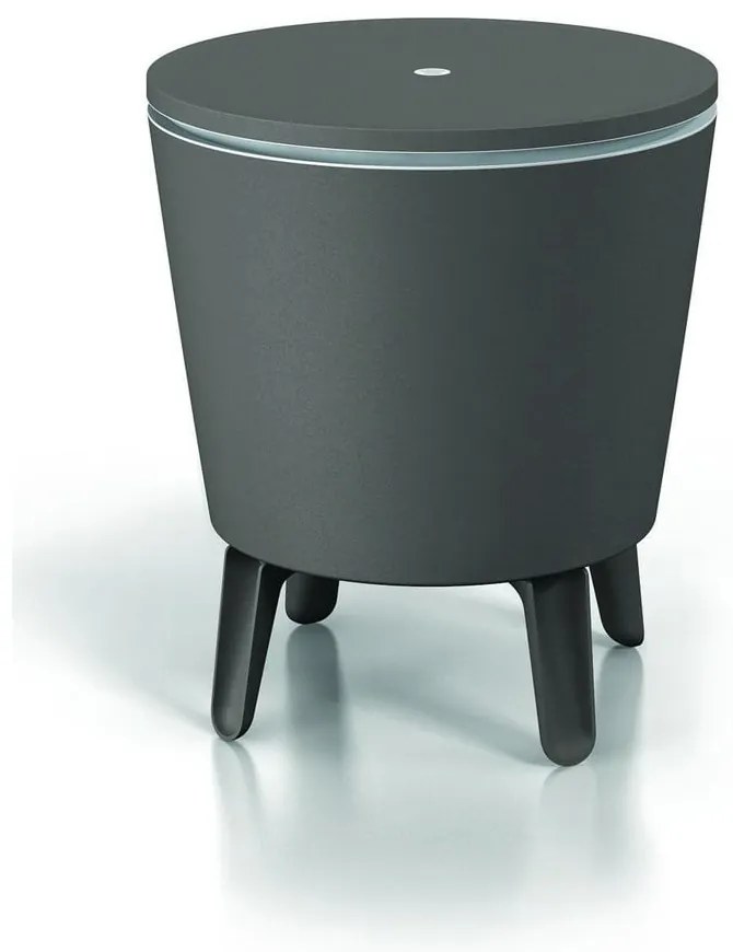 Plastikowy okrągły stolik ogrodowy z pojemnikiem na lód ø 49,5 cm Cool – Keter