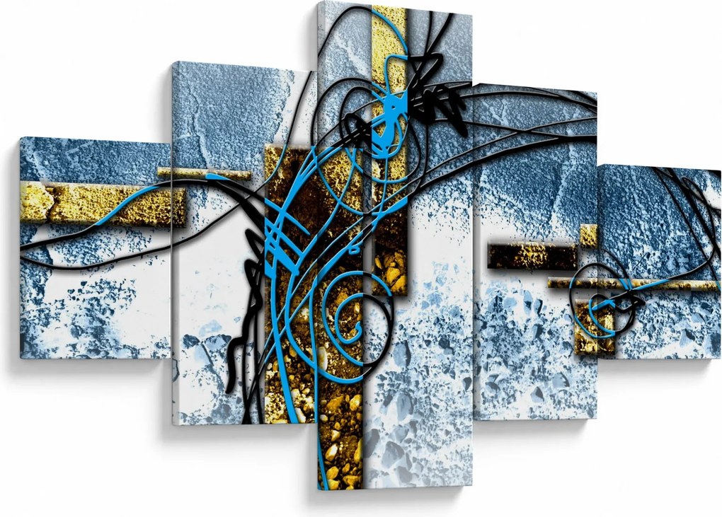 Abstrakcyjny obraz (125x70 cm)