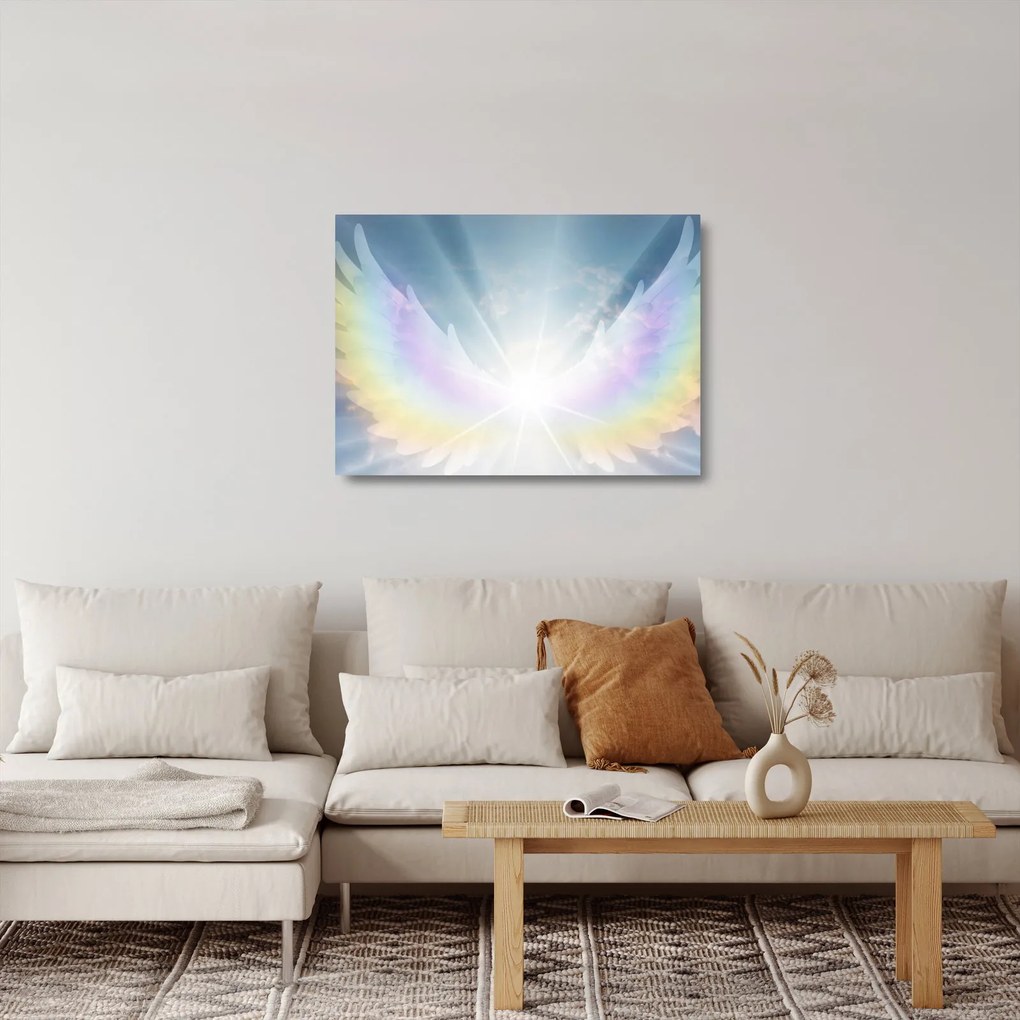 Obraz na szkle - Anielska aura (70x50 cm)