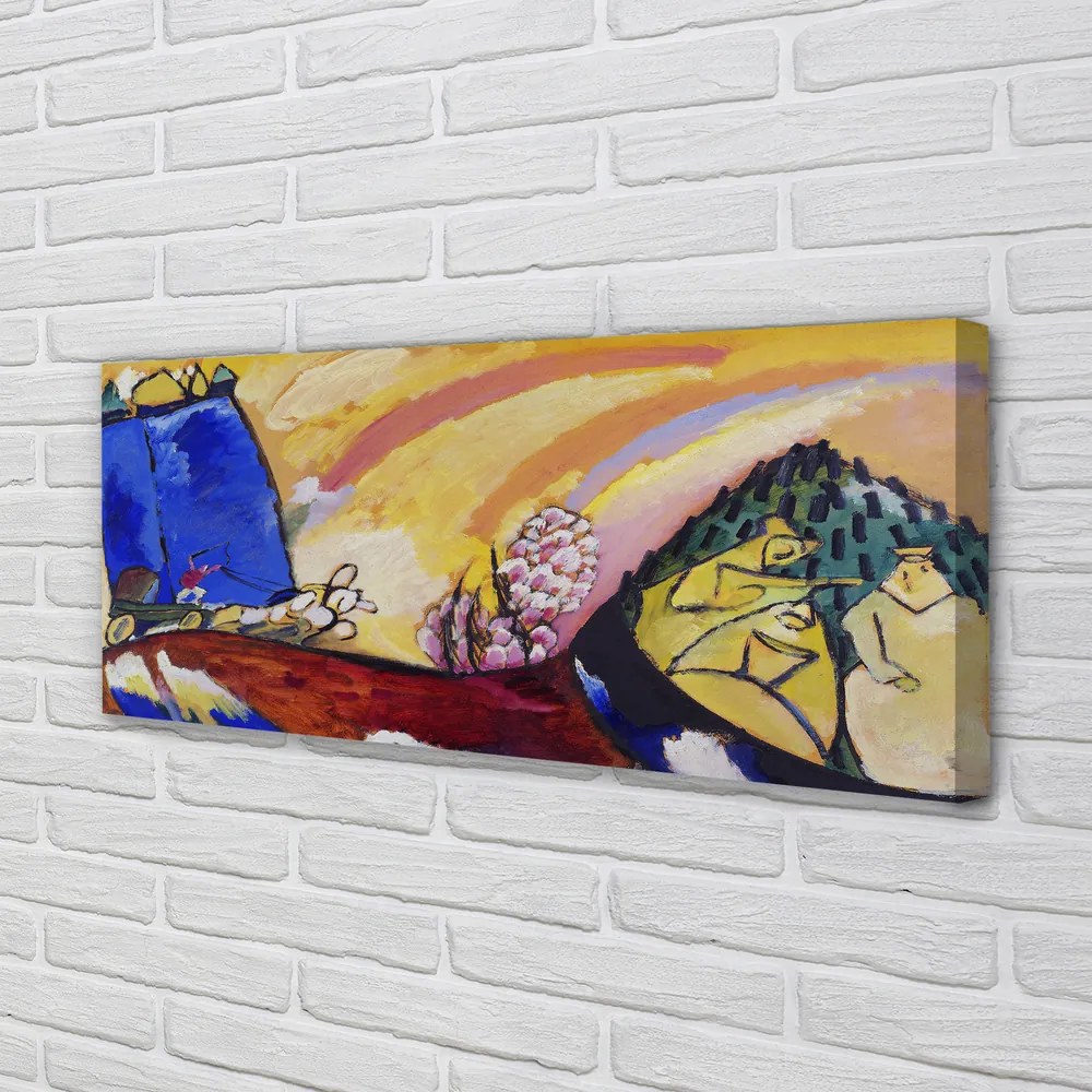 Duży obraz na płótnie Painting with Troika - Wassily Kandinsky