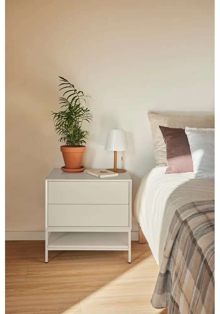 Kremowa szafka nocna Platt – Teulat