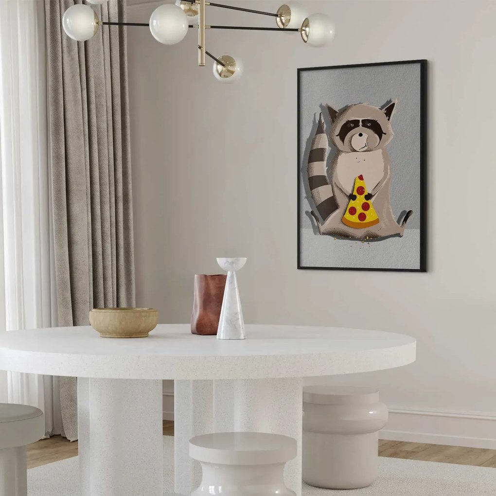 Plakat Szop łasuch 40x60 cm z ramą czarną bez marginesu ARTGEIST B